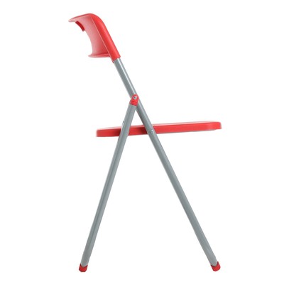 Стул складной 75×45×43 см, металл, пластик, красный