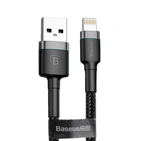 Кабель Baseus, Lightning - USB, 2.4 A ,1 м, серо-чёрный 9484165