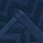 Полотенце махровое LoveLife Zig-Zag, 70х130 см, цвет голубая ель, 100% хл, 450 гр/м2 - Фото 4