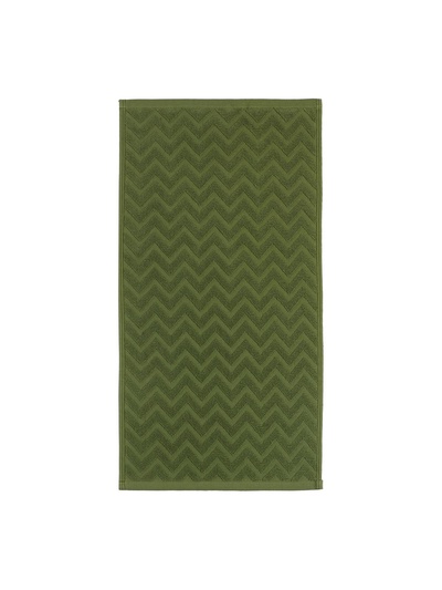 Полотенце махровое LoveLife Zig-Zag, 70х130 см, цвет тёмная трава, 100% хл, 450 гр/м2