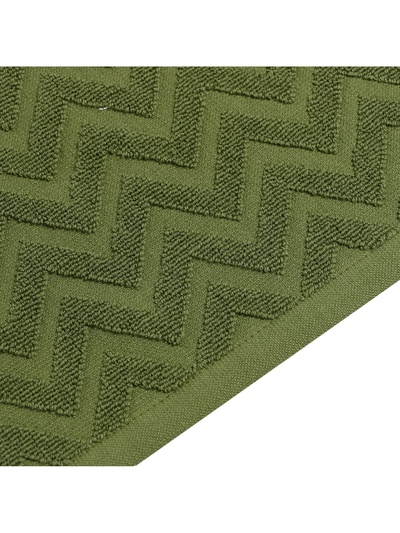 Полотенце махровое LoveLife Zig-Zag, 70х130 см, цвет тёмная трава, 100% хл, 450 гр/м2
