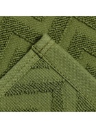 Полотенце махровое LoveLife Zig-Zag, 70×130 см, 100% хлопок, 450 г/м², тёмно-зелёное - Фото 6