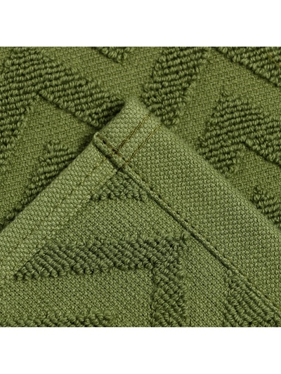Полотенце махровое LoveLife Zig-Zag, 70×130 см, цвет тёмная трава, 100% хл, 450 г/м²