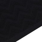 Полотенце махровое LoveLife Zig-Zag, 70х130 см, цвет чёрный, 100% хл, 450 гр/м2 - Фото 3