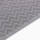 Полотенце махровое LoveLife Zig-Zag, 50х90 см, цвет серый, 100% хл, 450 гр/м2 - Фото 3