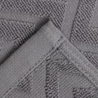 Полотенце махровое LoveLife Zig-Zag, 50х90 см, цвет серый, 100% хл, 450 гр/м2 - Фото 4