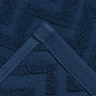 Полотенце махровое LoveLife Zig-Zag, 50х90 см, цвет голубая ель, 100% хл, 450 гр/м2 - Фото 7