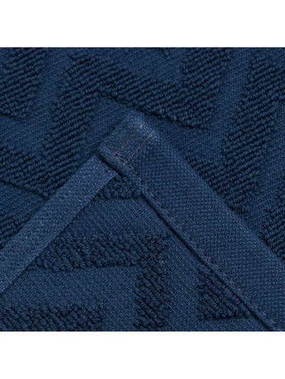 Полотенце махровое LoveLife Zig-Zag, 50×90 см, цвет голубая ель, 100% хл, 450 г/м²