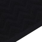 Полотенце махровое LoveLife Zig-Zag, 50х90 см, цвет чёрный, 100% хл, 450 гр/м2 - Фото 3