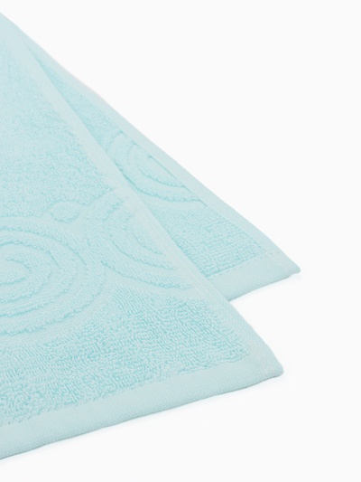 Полотенце махровое Love Life Border, 70×130 см, цвет светло-голубой, 100% хлопок, 380 г/м²