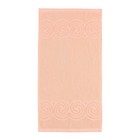 Полотенце махровое Love Life Border, 50х90 см, цвет персиковый, 100% хлопок, 380 гр/м2 - Фото 2