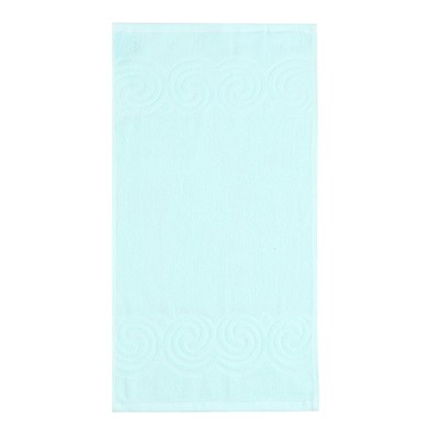 Полотенце махровое Love Life Border, 30х60 см, цвет светло-голубой, 100% хлопок, 380 гр/м2