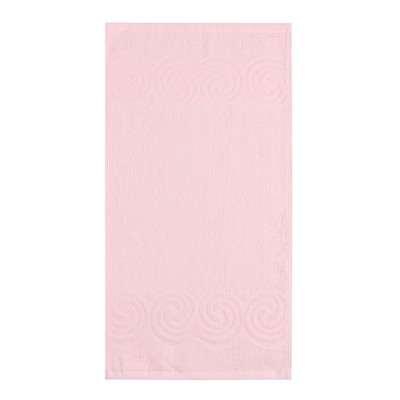 Полотенце махровое Love Life Border, 30х60 см, цвет розовый, 100% хлопок, 380 гр/м2