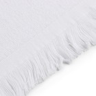 Полотенце махровое LoveLife "Fringe" 70х130 см, цвет белый, 100% хлопок, 380 гр/м2 - Фото 3
