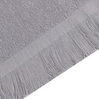 Полотенце махровое Love Life Fringe, 50х90 см, цвет серый, 100% хлопок, 380 гр/м2 - Фото 3