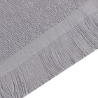 Полотенце махровое Love Life Fringe, 30х60 см, цвет серый, 100% хлопок, 380 гр/м2 - Фото 3