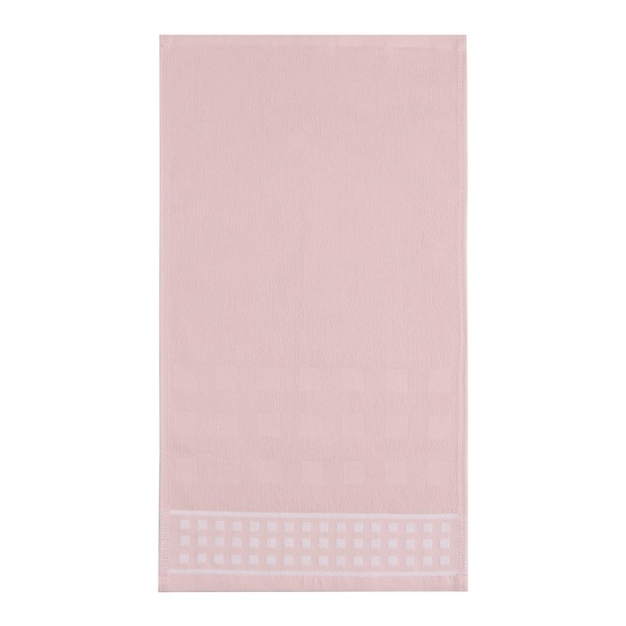 Полотенце махровое LoveLife "Square" 70х130 см, цвет бледно-розовый, 100% хлопок, 380 гр/м2 - Фото 1