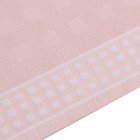 Полотенце махровое LoveLife "Square" 70х130 см, цвет бледно-розовый, 100% хлопок, 380 гр/м2 - Фото 3