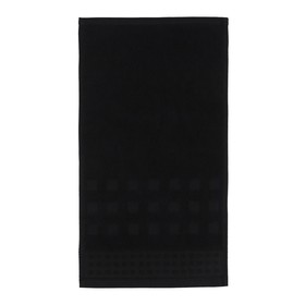Полотенце махровое LoveLife «Square» 70×130 см, цвет чёрный, 100% хлопок, 380 г/м²