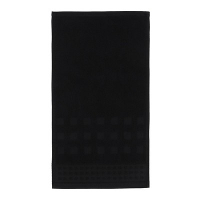 Полотенце махровое LoveLife «Square» 70×130 см, цвет чёрный, 100% хлопок, 380 г/м²