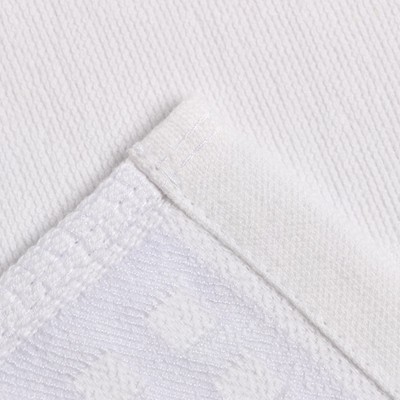 Полотенце махровое LoveLife Square 70×130 см, 100% хлопок, 380 г/м², белое