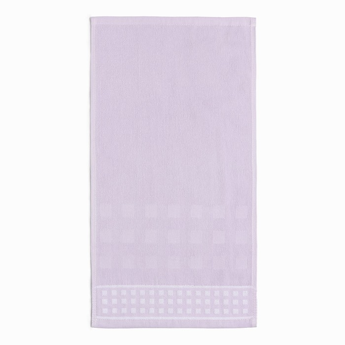 Полотенце махровое LoveLife "Square" 70х130 см, цвет светло-лавандовый, 100% хлопок, 380 гр/м2 - Фото 1