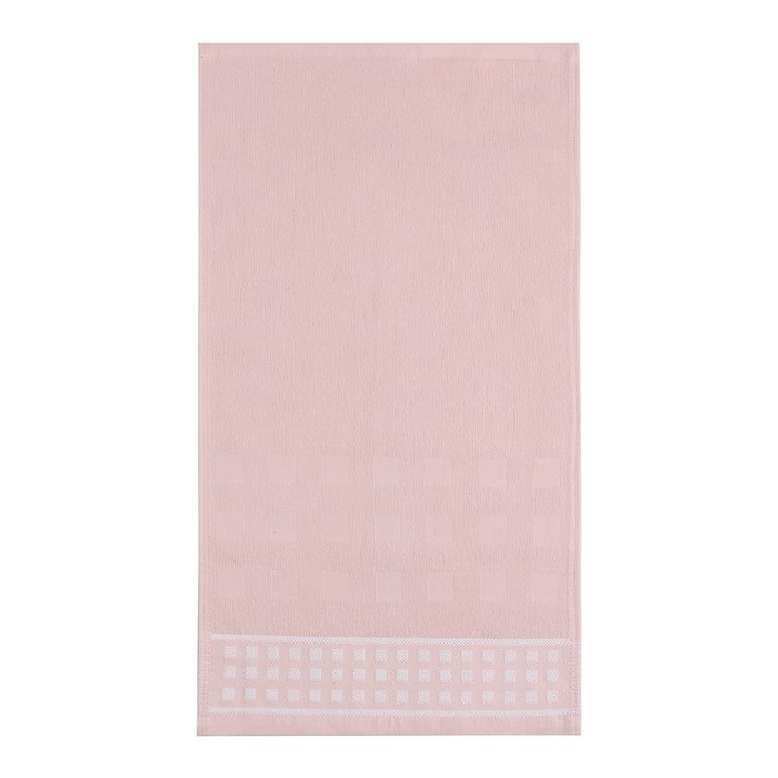 Полотенце махровое LoveLife Square 50×90 см, 100% хлопок, 380 г/м², бледно-розовое - Фото 1