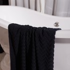 Полотенце махровое LoveLife "Square" 50х90 см, цвет чёрный, 100% хлопок, 380 гр/м2 - Фото 12