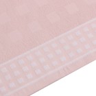 Полотенце махровое LoveLife "Square" 30х60 см, цвет бледно-розовый, 100% хлопок, 380 гр/м2 - Фото 3