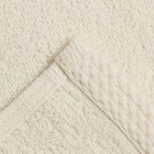 Полотенце махровое LoveLife "Twined" 30х60 см, цвет молочный, 100% хлопок, 420 гр/м2 - Фото 4