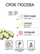 Семена Кабачок «Грибовские 37», 12 шт., «ПОИСК» - Фото 2