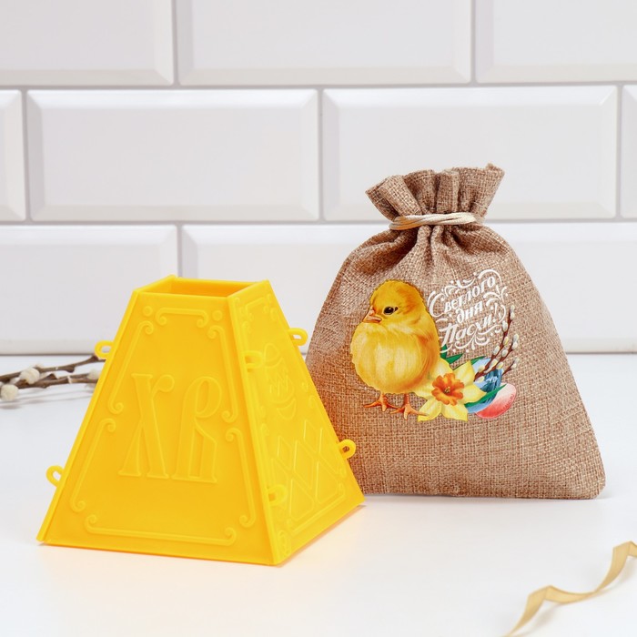 Форма для пасхи «Светлого дня Пасхи», 11.5×11 см - Фото 1