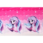 Скатерть одноразовая «Сказочная единорожка», 137 × 180 см, розовая - фото 27605198