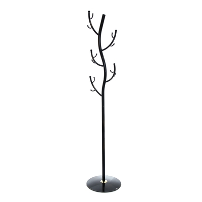 Вешалка напольная «Дерево», 38×38×181 см, цвет чёрный