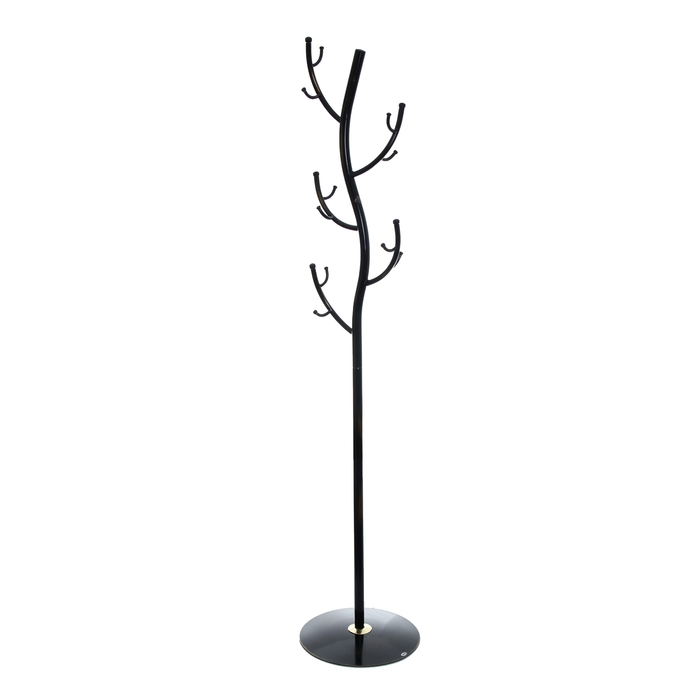 Вешалка напольная «Дерево», 38×38×181 см, цвет чёрный - Фото 1