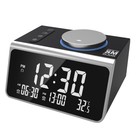 Часы электронные настольные, с будильником, FM радио, термометром, USB, 11 х 8 х 6.2 см - фото 10249152