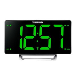 Часы электронные настольные, с будильником, FM радио, USB, 23 х 11.5 х 4.5 см
