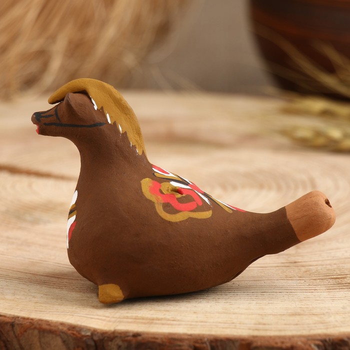 Сувенир"Свистулька-конь", каргопольская игрушка - фото 1888508139