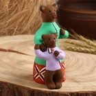 Сувенир"Медведица с медвежонком", каргопольская игрушка - фото 108735782