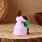 Сувенир"Медведица с медвежонком", каргопольская игрушка - фото 9084466
