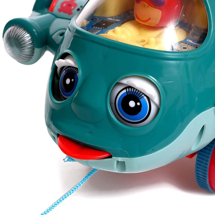 Каталка на палочке и верёвке «Весёлый самолётик», цвета МИКС 60342