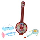Набор музыкальных инструментов «Банджо», 4 предмета, цвета МИКС - фото 6810034