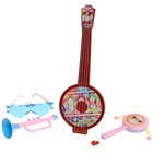 Набор музыкальных инструментов «Банджо», 4 предмета, цвета МИКС - фото 6810033
