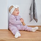 Костюм: джемпер и брюки Крошка Я "Котик", рост 74-80 см, розовый - Фото 4