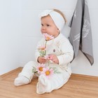 Костюм: джемпер и брюки Крошка Я "Зайка", рост 86-92 см, молочный - фото 805249481