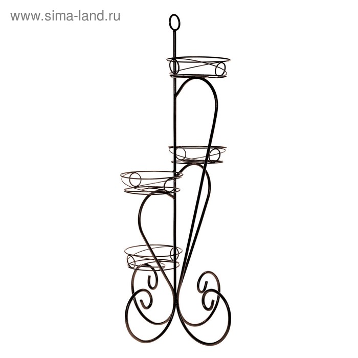 Подставка для цветов «Крокус-4», d=18 см, цвет медный антик - Фото 1