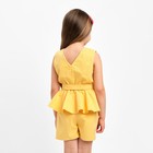 Костюм для девочки летний: майка, шорты, KAFTAN: Summer cotton, жёлтый, рост 146-152 см - Фото 3