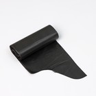 Мешки для мусора с ушками «Крепакоф», 60 л, 55×70 см, ПНД, толщина 9 мкм, 20 шт в рулоне, цвет чёрный - фото 6810250