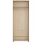 Шкаф 2-х дверный для одежды, 804 × 583 × 1980 мм, цвет дуб сонома - Фото 2