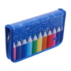 Пенал школьный, 1 секция, 11.5×20.5×3 см «Карандаши» - Фото 3